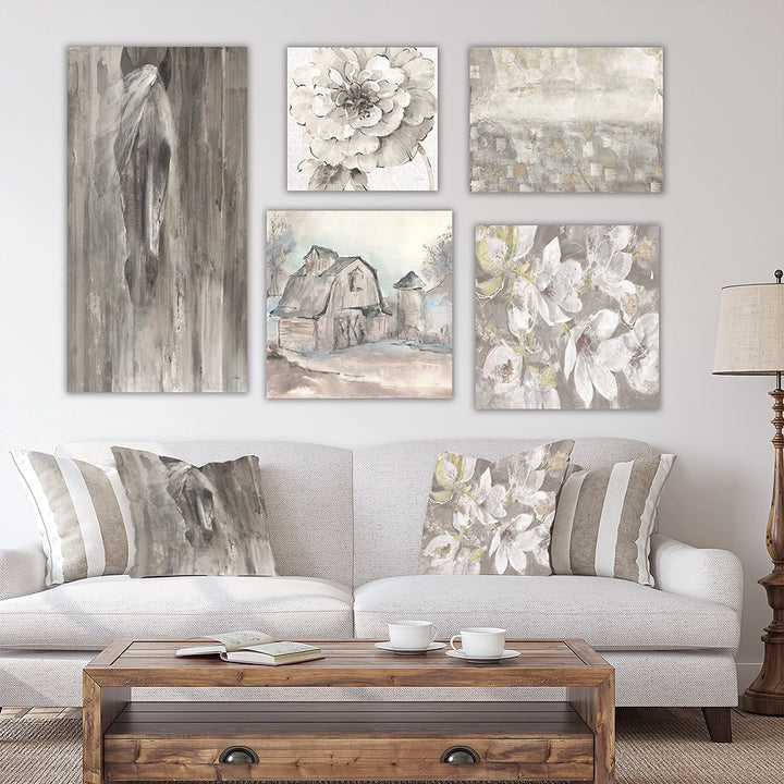 Traditional Wall Art Set - Farmhouse Collection - 5 Pieces