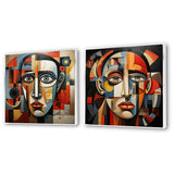 Modern Wall Art Set - Pablo Picasso Cubism Portrait I - 2 Pieces