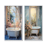 Bathroom Canvas Wall Art - Bathroom Oasis I - 2 Pieces