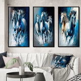 horse Canvas Wall Art Set of 3- Horses Running