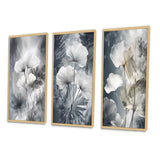Floral Leaves Wall Art Canvas Set - Tropical_Palm_Art_For_Ginkgo Art - 3 Pieces