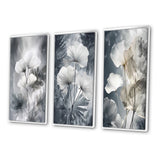 Floral Leaves Wall Art Canvas Set - Tropical_Palm_Art_For_Ginkgo Art - 3 Pieces