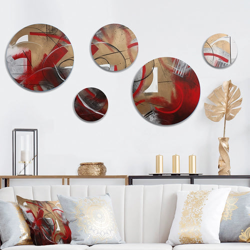 Music Jazz Metal Wall Art Set - Afternoon Jazz IV - 5 Pieces