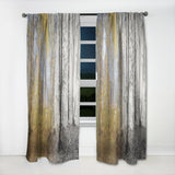 Yellow Morning in Forest Panorama - Landscape Curtain - 1 Panel
