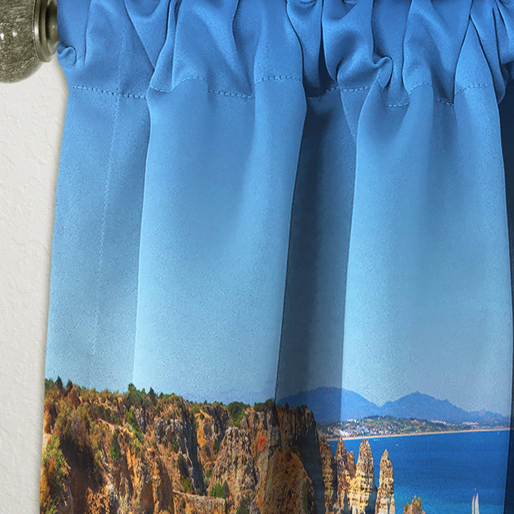 Rocky bay in Portugal - Landscapes Curtain - 1 Panel