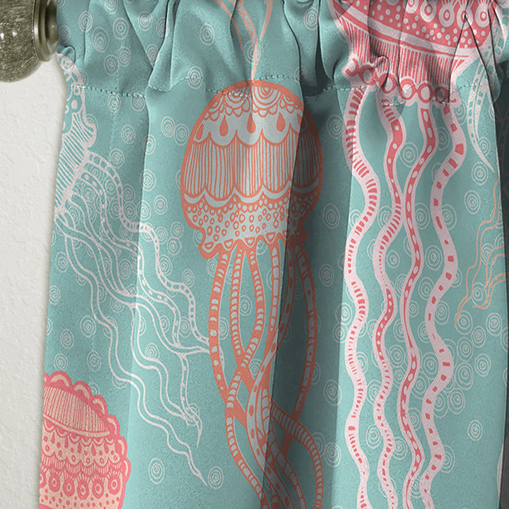 Jellyfish Pattern - Nautical &amp; Coastal Curtain - 1 Panel