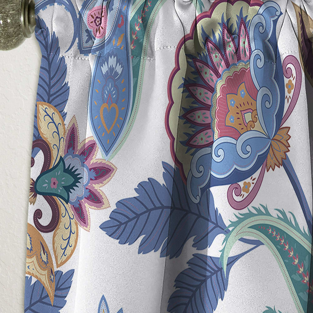 Fantasy Flowers Paisley Pattern - Traditional Curtain - 1 Panel