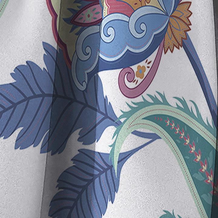 Fantasy Flowers Paisley Pattern - Traditional Curtain - 1 Panel