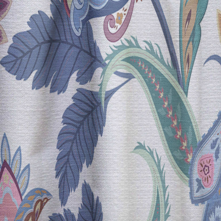 Fantasy Flowers Paisley Pattern - Traditional Curtain - 1 Panel