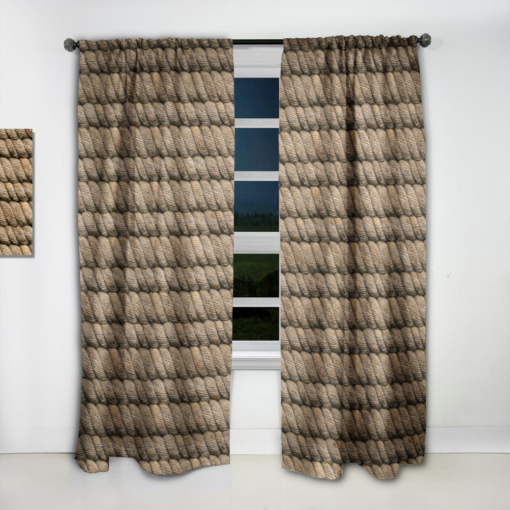 Hemp Rope - Farmhouse Curtain - 1 Panel