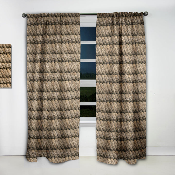 Hemp Rope - Farmhouse Curtain - 1 Panel