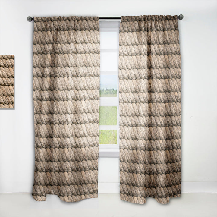 Hemp Rope - Farmhouse Curtain - 1 Panel