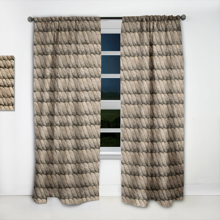 Hemp Rope - Farmhouse Curtain - 1 Panel