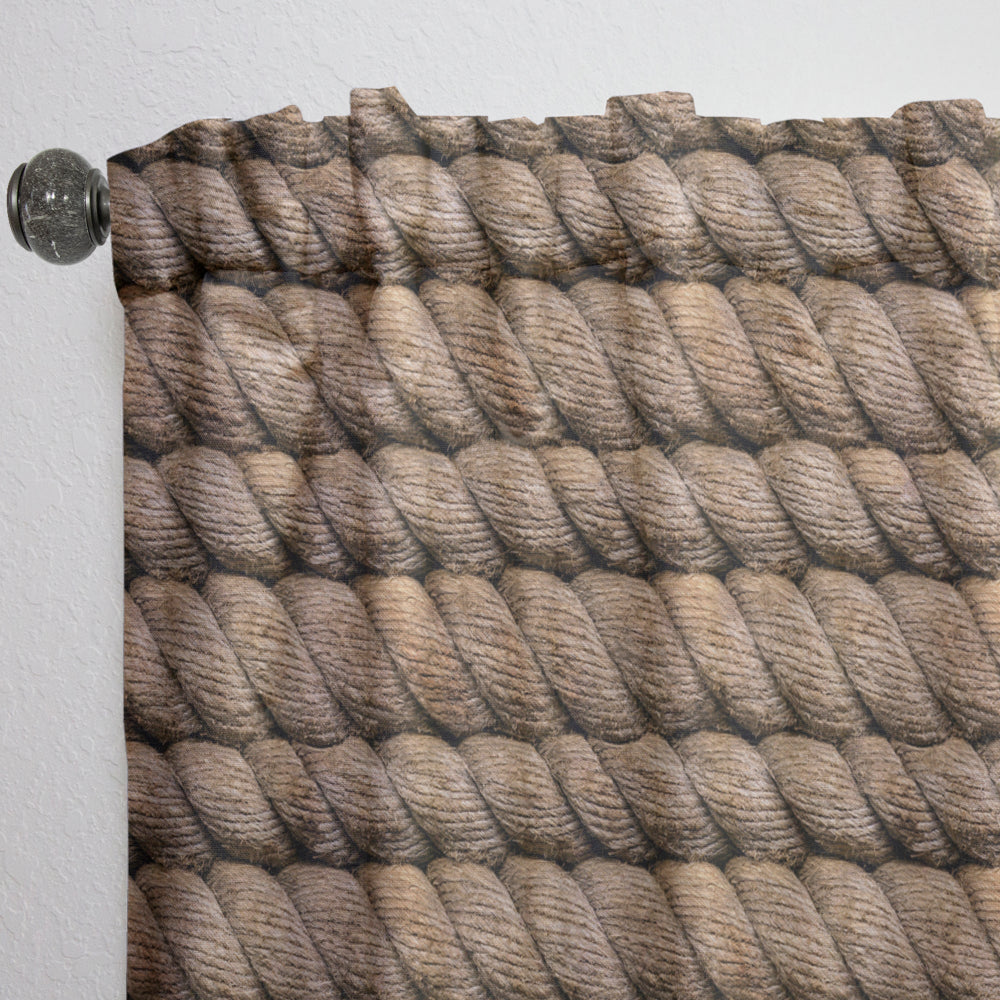 Hemp Rope - Farmhouse Curtain - 1 Panel