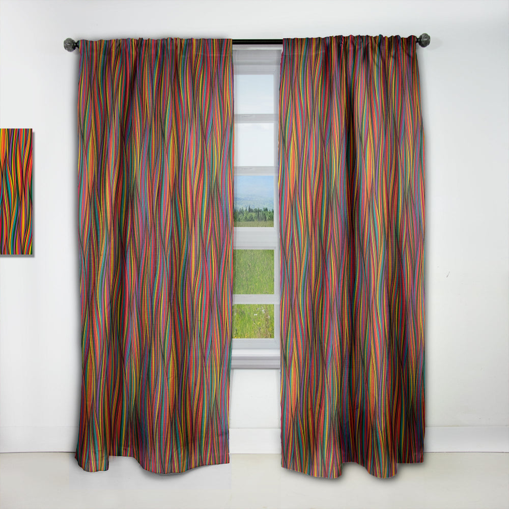 Gorgeous Wave - Bohemian &amp; Eclectic Curtain - 1 Panel