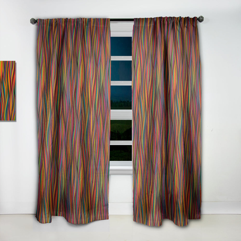 Gorgeous Wave - Bohemian &amp; Eclectic Curtain - 1 Panel