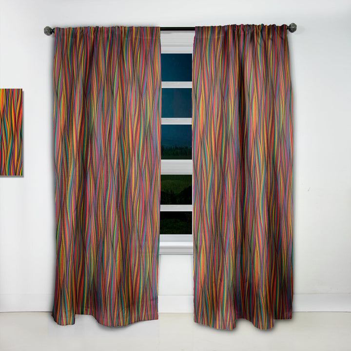Gorgeous Wave - Bohemian &amp; Eclectic Curtain - 1 Panel