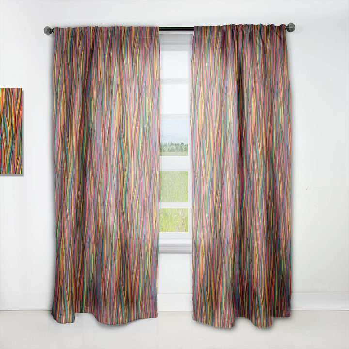 Gorgeous Wave - Bohemian &amp; Eclectic Curtain - 1 Panel