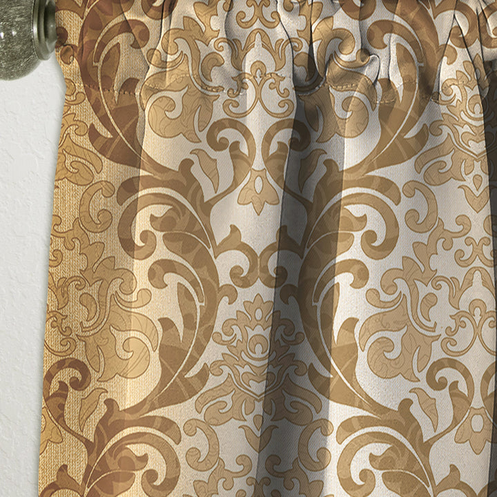 Damask pattern - Mid-Century Modern Curtain - 1 Panel