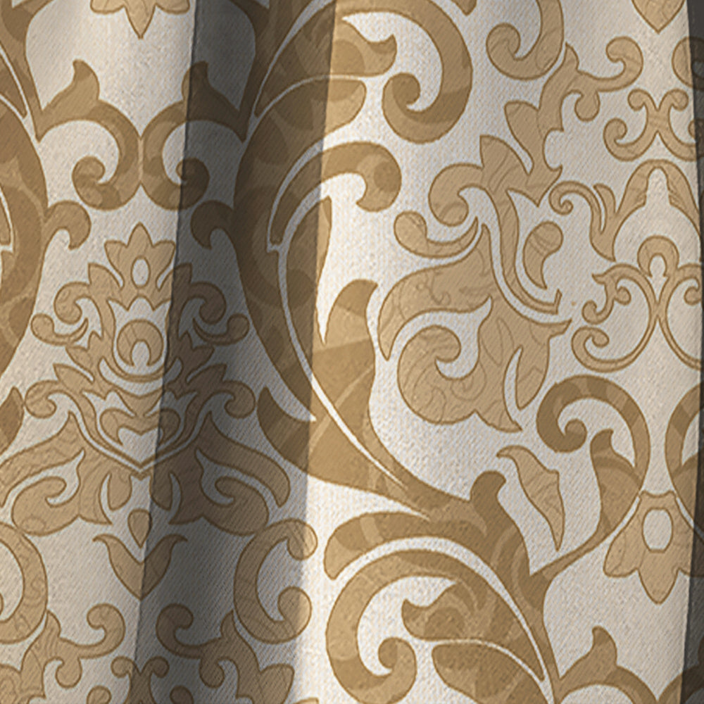Damask pattern - Mid-Century Modern Curtain - 1 Panel