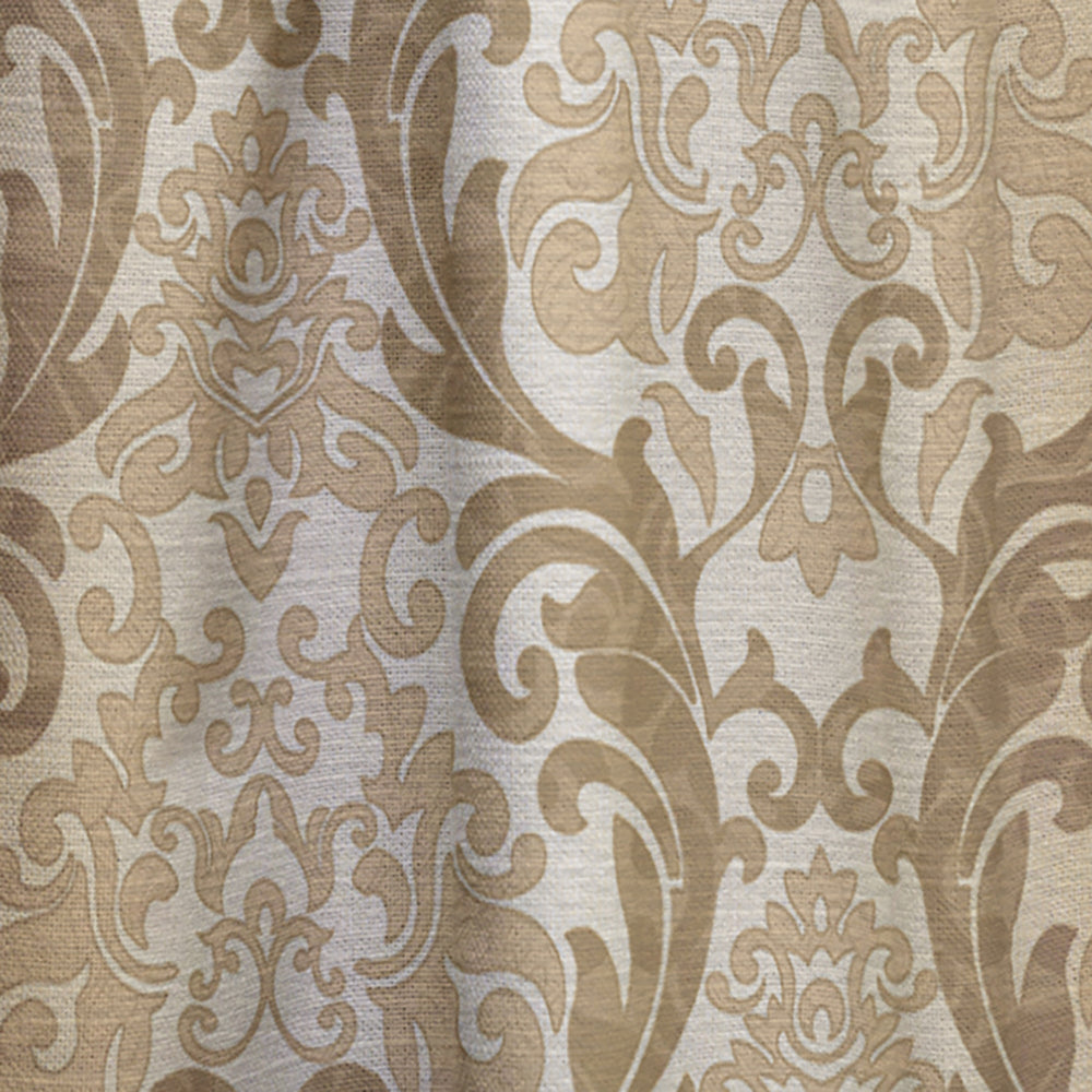 Damask pattern - Mid-Century Modern Curtain - 1 Panel