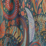 Paisley Floral Pattern - Bohemian & Eclectic Curtain - 1 Panel
