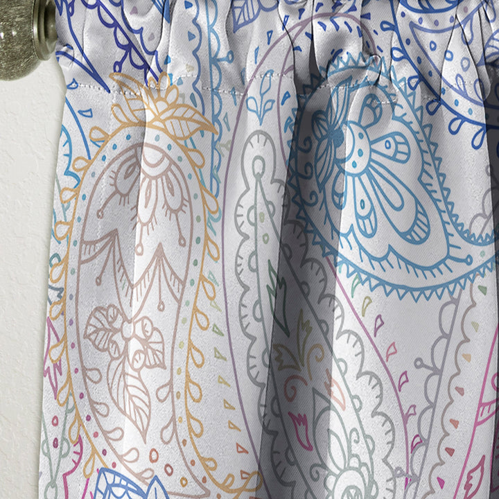 Indian Paisley Pattern - Bohemian &amp; Eclectic Curtain - 1 Panel