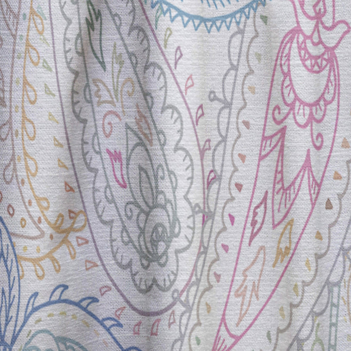 Indian Paisley Pattern - Bohemian &amp; Eclectic Curtain - 1 Panel