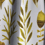Watercolor Texture with Flowers & Plants - Modern & Contemporary Curtain - 1 Panel