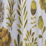 Watercolor Texture with Flowers & Plants - Modern & Contemporary Curtain - 1 Panel