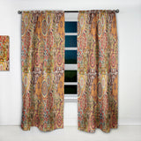 Pattern Tile with Mandalas - Bohemian & Eclectic Curtain - 1 Panel