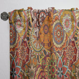 Pattern Tile with Mandalas - Bohemian & Eclectic Curtain - 1 Panel