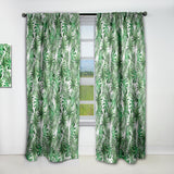 Leaves & Brunches of Tropical Plants & Trees' Tropical Curtain 1 Panel