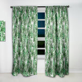 Leaves & Brunches of Tropical Plants & Trees' Tropical Curtain 1 Panel