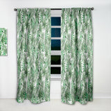 Leaves & Brunches of Tropical Plants & Trees' Tropical Curtain 1 Panel