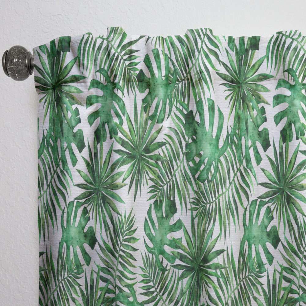 Leaves &amp; Brunches of Tropical Plants &amp; Trees - Tropical Curtain - 1 Panel