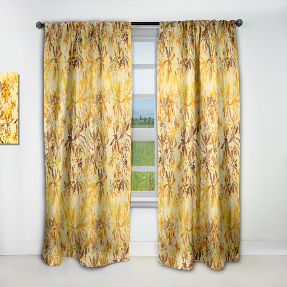 Imprints Abstract Herb Mix Pattern - Tropical Curtain - 1 Panel