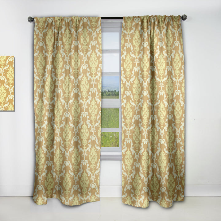 Floral Pattern - Modern &amp; Contemporary Curtain - 1 Panel