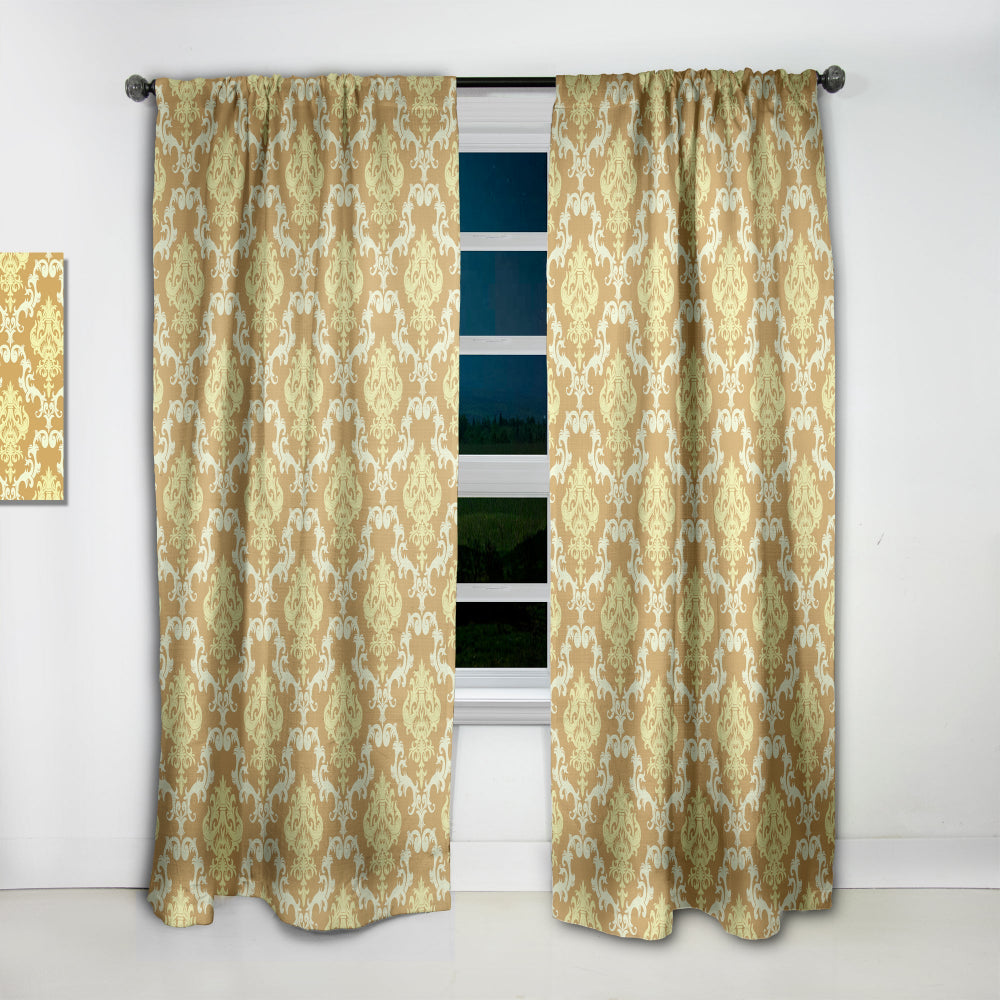 Floral Pattern - Modern &amp; Contemporary Curtain - 1 Panel
