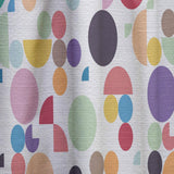 Retro Abstract Geometric Pattern' Mid-Century Modern Curtain 1 Panel