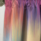 Grunge Stripes Pattern in Colors - Modern Curtain - 1 Panel