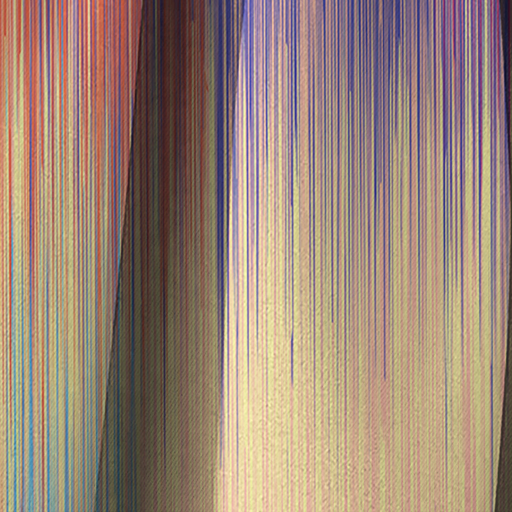 Grunge Stripes Pattern in Colors - Modern Curtain - 1 Panel