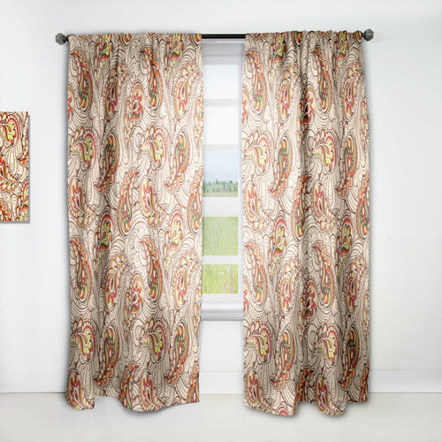 Autumn Pattern - Bohemian & Eclectic Curtain - 1 Panel