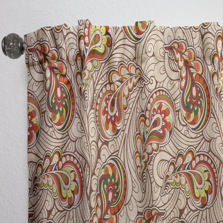 Autumn Pattern - Bohemian &amp; Eclectic Curtain - 1 Panel