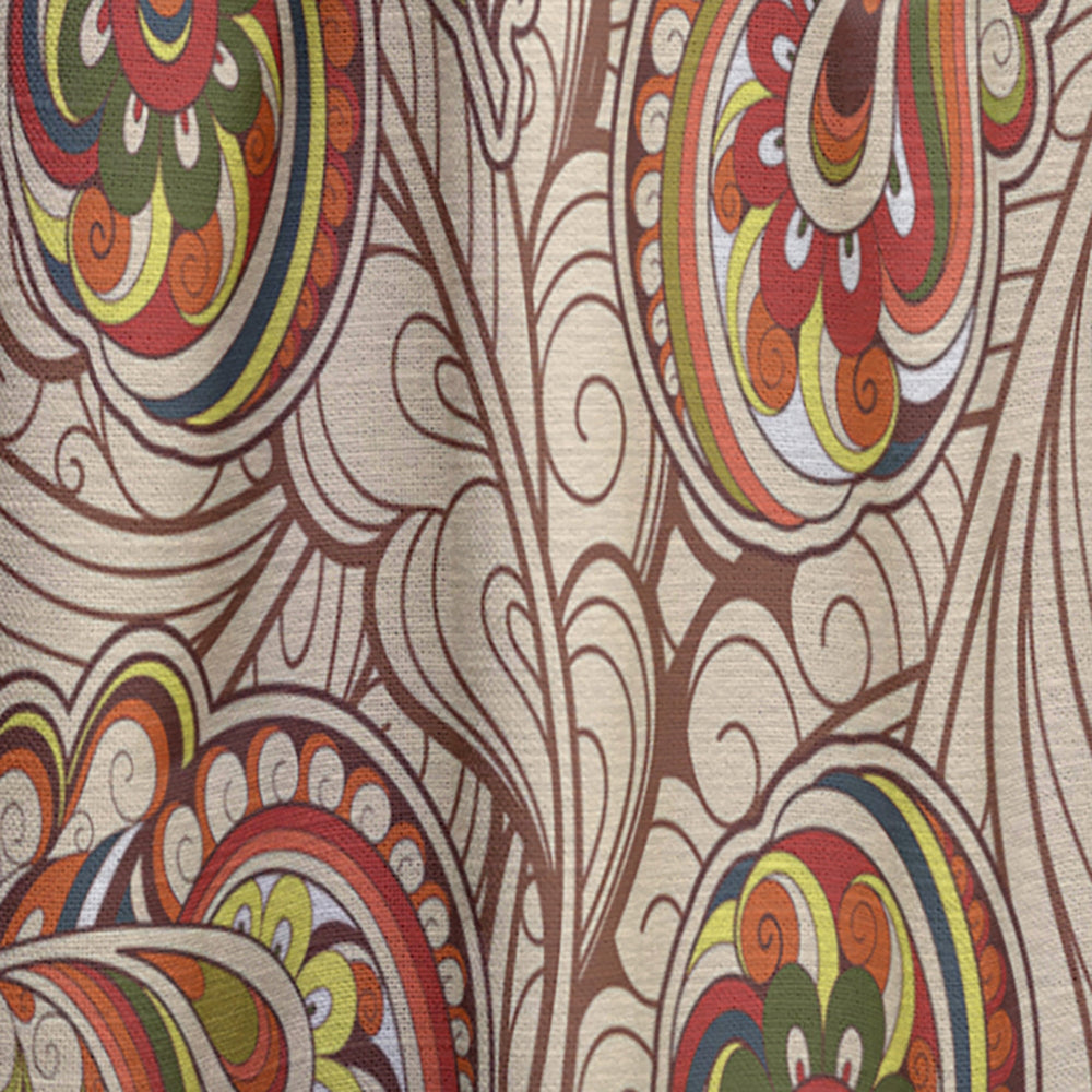 Autumn Pattern - Bohemian &amp; Eclectic Curtain - 1 Panel