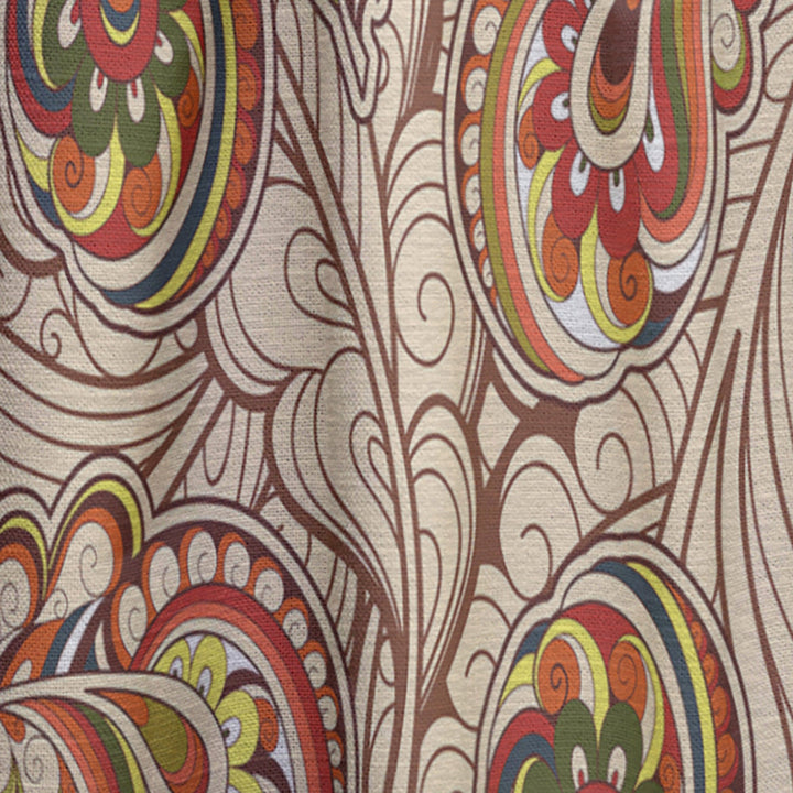 Autumn Pattern - Bohemian &amp; Eclectic Curtain - 1 Panel