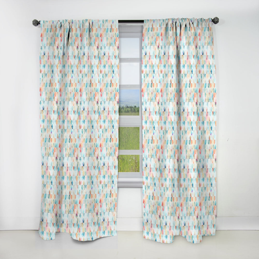 Cell Diamond Pattern - Modern &amp; Contemporary Curtain - 1 Panel
