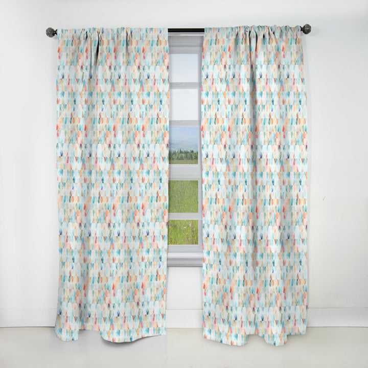 Cell Diamond Pattern - Modern &amp; Contemporary Curtain - 1 Panel