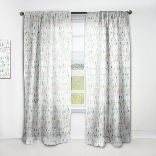 Cell Diamond Pattern - Modern & Contemporary Curtain - 1 Panel