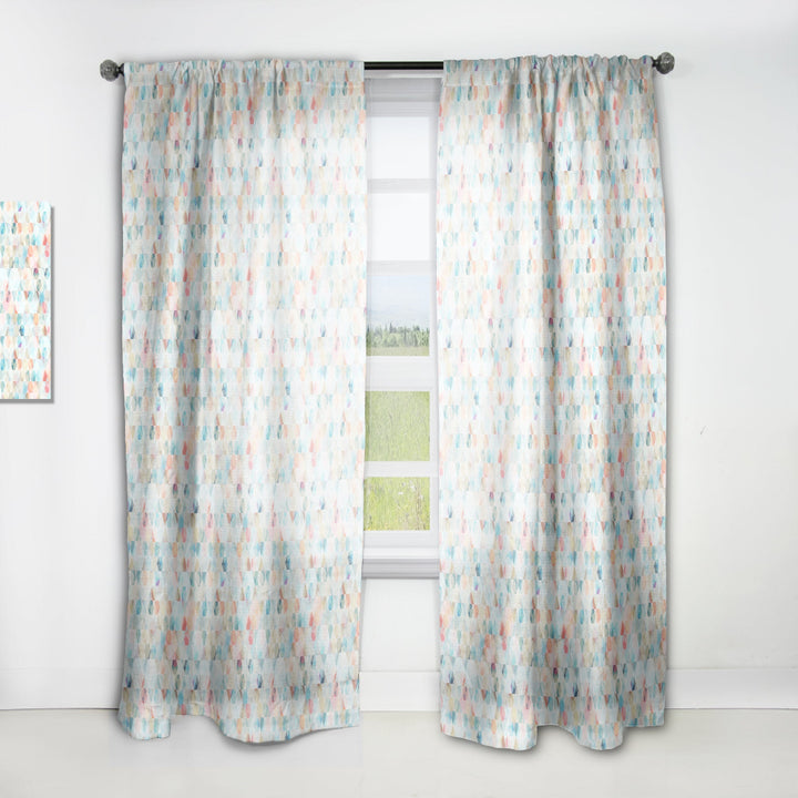 Cell Diamond Pattern - Modern &amp; Contemporary Curtain - 1 Panel